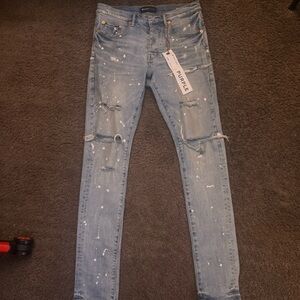 Purple jeans